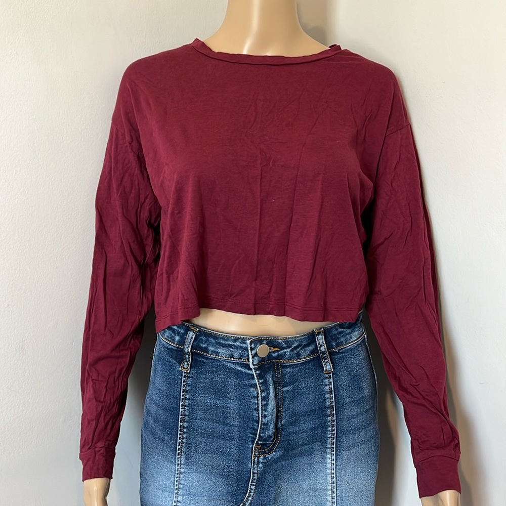 Longsleeve crop top